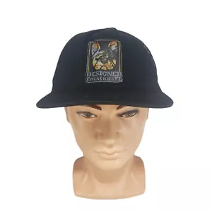 Designer Frenchies Hat Mens One Size Black French Bulldog Adjustable Mesh Back - Picture 1 of 6