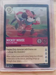 Disney Lorcana Mickey Mouse Brave Little Tailor Legendary Foil 115/204 - Picture 1 of 2