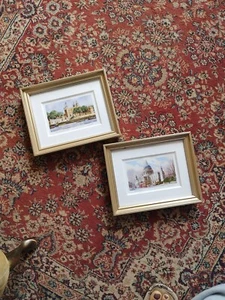 Denis Pannett Watercolor UK Landmarks St. Paul's Tower London Thames 5x7 - Picture 1 of 10