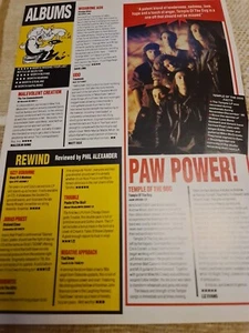 Vintage TEMPLE OF THE DOG CHRIS CORNELL A4 POSTER RAW MAGAZINE CLIPPING - Picture 1 of 2