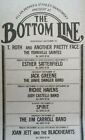 Joan Jett Jim Carroll Band Rare Orig 1980 Nyc Concert Print Ad Bottom Line