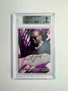 2023 Mic Drop Rapper Cards PROJECT PAT AUTO /200 BGS 9, POP 2 - Three Six Mafia - Bild 1 von 4