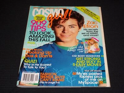 2007 SEPTEMBER COSMO GIRL MAGAZINE - ZAC EFRON - L 8878 Foto 1 de 2