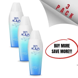 Rohto Skin Aqua Super Moisture Gel  110g 3.88 OZ Drop Lid [PACK of 3] ORIGINAL - Picture 1 of 7