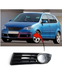 Front Left Bumper Fog Light Grille For VW Polo 2001 - 2009 6Q0853665E 9B9 - Picture 1 of 2