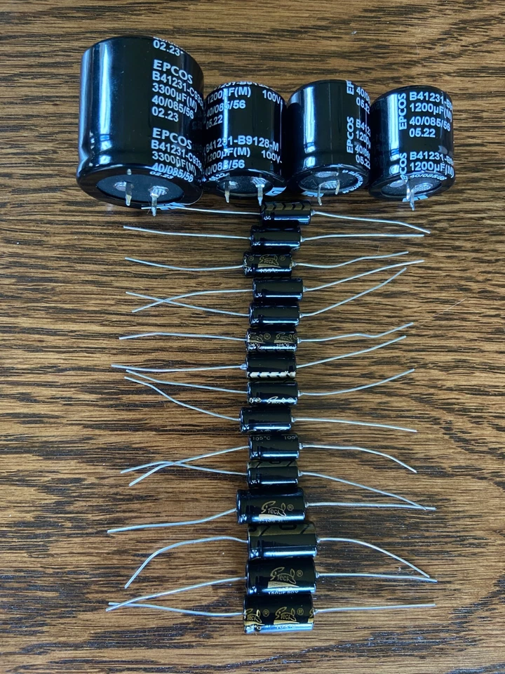 KIT DE RECONSTRUCCIÓN Amplificador Jukebox Seeburg TSA3 TSA4 Nuevos Condensadores Recapitulación para U100 Foto 1 de 1