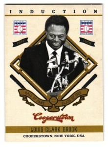 2012 Panini Cooperstown Induction Lou Brock #20 HOF