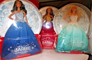 3 NIB 2016 HOLIDAY BARBIE African American DOLLS PEACE HOPE LOVE COLLECTION - Picture 1 of 11