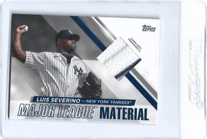2024 Topps Serie 1 #MLM-LS LUIS SEREVINO Material de Grandes Ligas Nueva York Yankees - Imagen 1 de 2