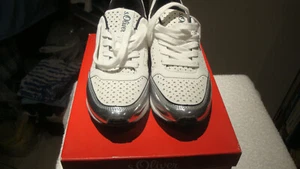 NEU**s.Oliver Sneaker - Gr. 40 - weiss mit silber**NEU - Bild 1 von 5