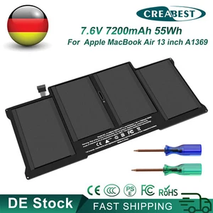 7200mAh A1496 A1405 batterie batterie pour Apple MacBook Air 13 A1369 A1466 2015 2013 - Photo 1/12