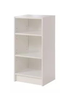 3 Tier Small Narrow Bookcase Storage Display Shelving Unit Bookshelf Stand White - Picture 1 of 6