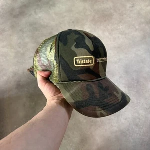 Real Tree Trucker Hat Mens Embroidered Hunting Adjustable Snap Back Cap Green - Picture 1 of 8
