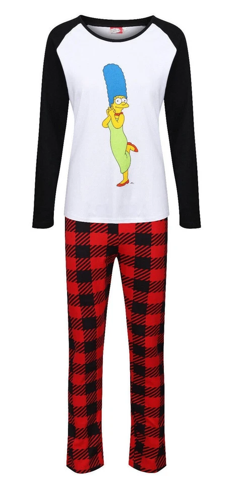Conjuntos de pijama de personajes para damas Marge Simpson ropa de noche de dibujos animados Reino Unido 10,12,14,16 nuevos Foto 1 de 1