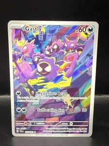 JCC Pokémon Ilustración Gastly Raro IR Holo Tarjeta 177/162 Fuerzas Temporales - Imagen 1 de 8