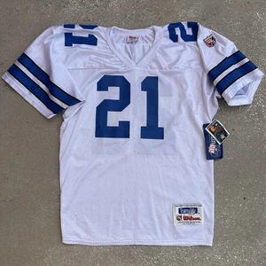 Vintage Dallas Cowboys Deion Sanders Wilson Jersey Yth L 90s USA Made Deadstock - Bild 1 von 8