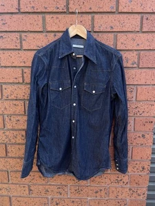 Husbands Paris Denim Western Shirt Size 39 - Picture 1 of 5