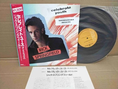 RICK SPRINGFIELD Celebrate Youth RPS-1014 JAPAN 12” w/OBI 54772 - Photo 1/4