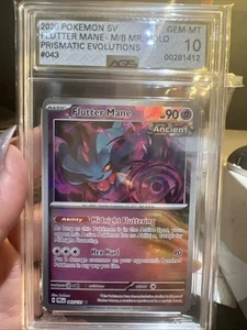 Flutter Mane 043/131 Master Ball Prismatic Evolutions - Graded AGS 10 Gem Mint - Picture 1 of 3