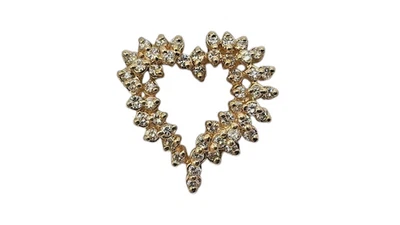 14K Yellow Gold Approx. 0.75Ct Heart Shaped Diamond Cluster Pendant 2.5dwt - Image 1 of 4