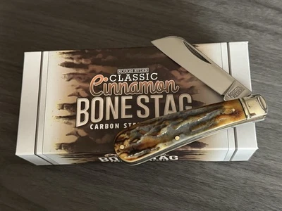 Rough Ryder RR2427 Cinnamon BoneStag - Half Hawkbill - Folding Pocket Knife - Image 1 of 4