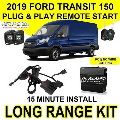 J'S ALARMS 2019 Ford Transit Full Size 150 250 350 Remote Start Plug and Play DIY FO1 1W
