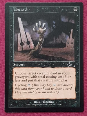 Magic The Gathering URZA'S LEGACY UNEARTH black card MTG - Image 1 of 2