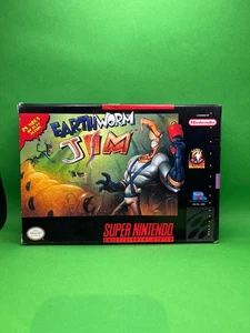 Earthworm Jim (Super Nintendo SNES) komplett - getestet - original - Bild 1 von 6