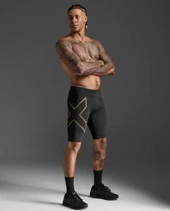 New 2XU Men Light Speed Compression Shorts Running Performance Recovery MA5331b - Picture 1 of 9