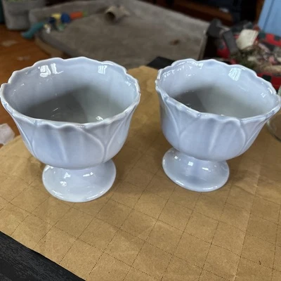 William Sonoma - Set of 2 Dessert Ice Cream Footed Bowls - Image 1 of 4