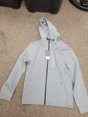 New VRST Mens Small S Pinnacle Full Zip Mid Gray Heather Hoodie Jacket Coat - Image 1 of 4