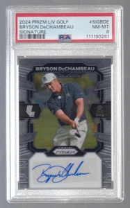2024 PANINI PRIZM LIV GOLF BRYSON DECHAMBEAU AUTO AUTOGRAPH PSA 8 SIGNATURE - Picture 1 of 1