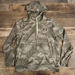 Waggle Golf Hoodie Whitetail Camo Men's Large Long Sleeve Pullover 1/4 Zip - Picture 1 of 13