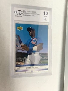 Graded BGGC 10 MINT 2002 UD National Convention SAMMY SOSA Baseball Card #N2 - Picture 1 of 2