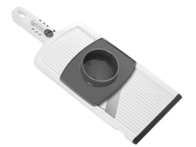 GEMÜSEHOBEL 6fach verstellbar! + Restehalter Metaltex® GURKENHOBEL Küchenhobel - Bild 1 von 4