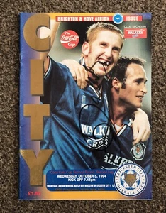 Iwan Roberts Signed Leicester City vs Brighton Programme, 5/10/1994, VGC - Picture 1 of 3