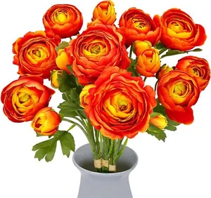 9 Pcs Peonies Artificial Flowers Bouquet 17.3" with Real Touch Long Stems 27 ... - Picture 1 of 3