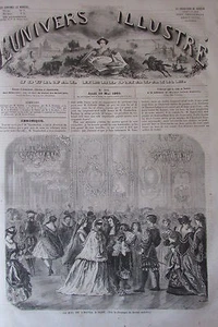 CHARMEURS DE SERPENTS AU MAROC  GRAVURE XIXéme N° 104 UNIVERS ILLUSTRE 1860 - Picture 1 of 2