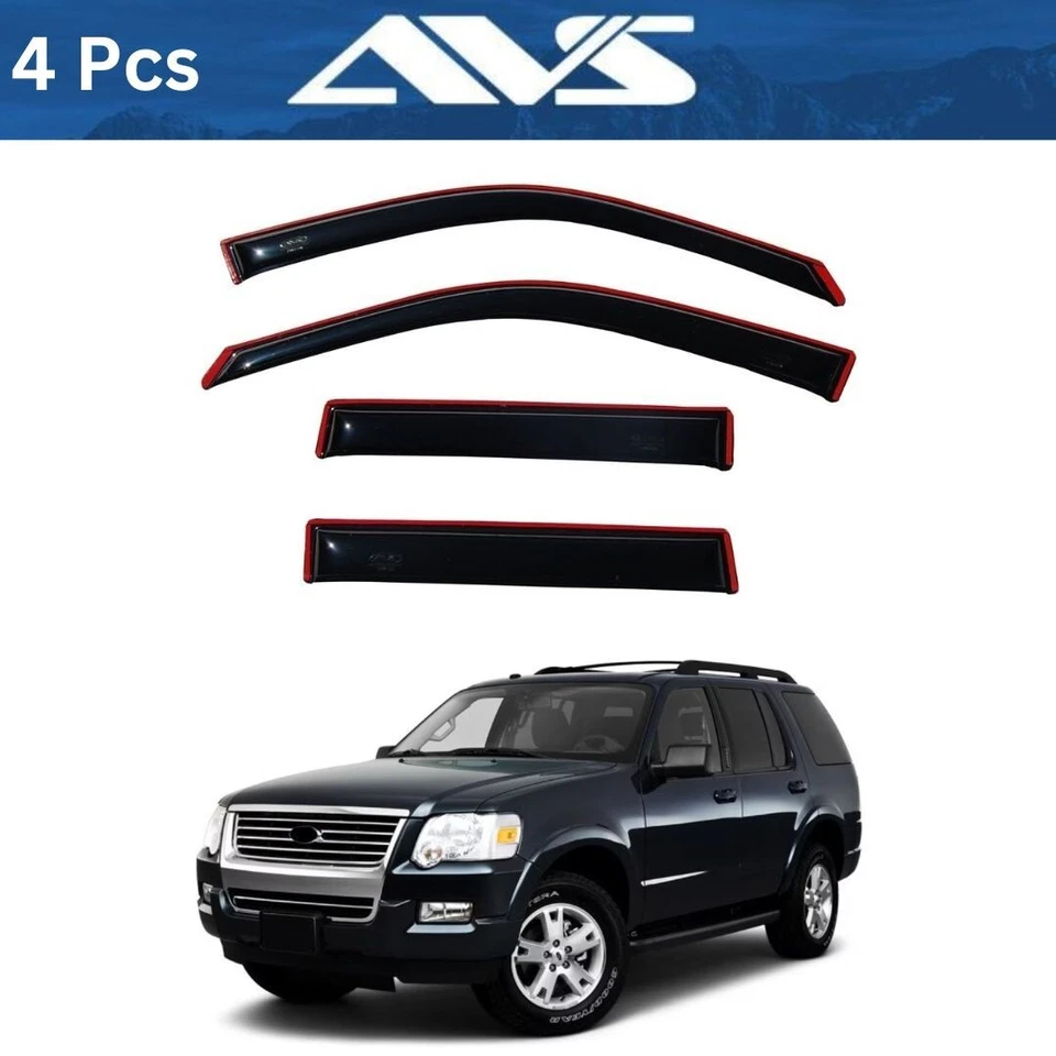 AVS Vent Visors Rain Guards for 2002-2010  Ford Explorer – Window Deflectors Foto 1 de 4