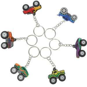 6 Pcs Bag Charms Off-road Vehicle Keychain Truck Rings Man Cartoon - Picture 1 of 12