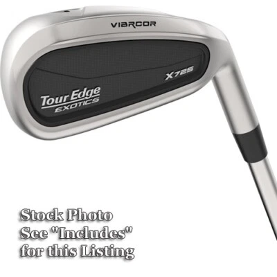 Tour Edge Exotics X725 Irons - Choose Make Up, Shaft, Flex & Specs - NEW - Image 1 of 4