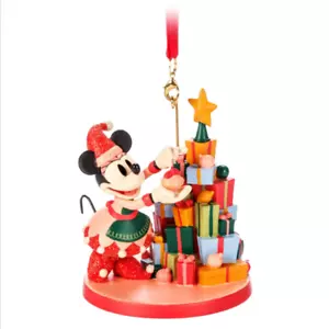 Disney Minnie Mouse Albero di Natale dei Regali Decorazione Sketchbook - Nuovo con scatola - Foto 1 di 5