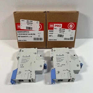 2 x RS PRO MCB 265-0195 1P 10A Curve C 240V AC 240V DC 10 kA Breaking Capacity - Bild 1 von 18