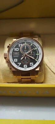Invicta 14956男士计时腕表46毫米玫瑰金不锈钢。 — 第 1/4 张图片