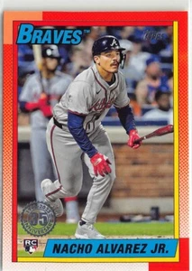 2025 Topps 1990 Topps Baseball Insert #T90-79 Nacho Alvarez RC - Picture 1 of 2