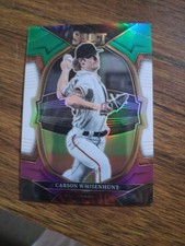 2023 Panini Select Baseball Carson Whisenhunt Green White & Purple Prism 188/199