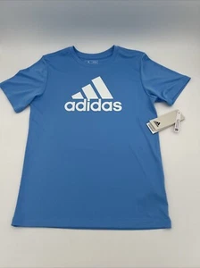 Camiseta Adidas Niños Manga Corta Rendimiento Logo Cuello Redondo Talla M 10-12, L 14-16 - Imagen 1 de 5