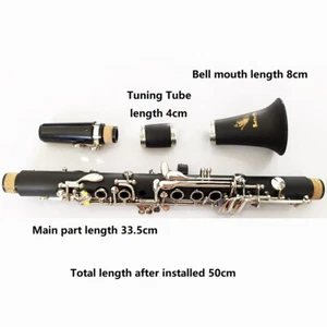 Eb Key Clarinet ABS Plastic Body Nickel Plated Cupronickel Botton - Picture 1 of 7