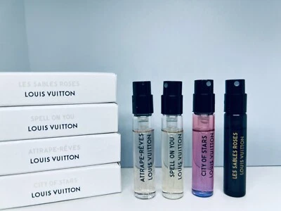 Juego de 4 piezas Louis Vuitton Fragancias Mujer Muestra Spary Foto 1 de 4