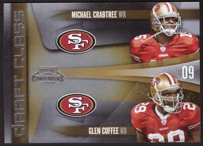 M. Crabtree/ G. Coffee SF 49ers: 2009 Playoff Contenders Draft Class #20 NRMT - Image 1 of 2